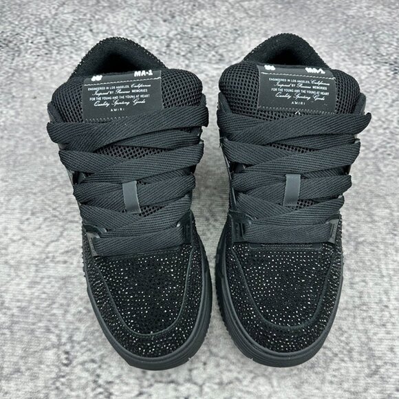 AMIRI Black Crystal MA-1 Sneakers - Picture 2 of 6